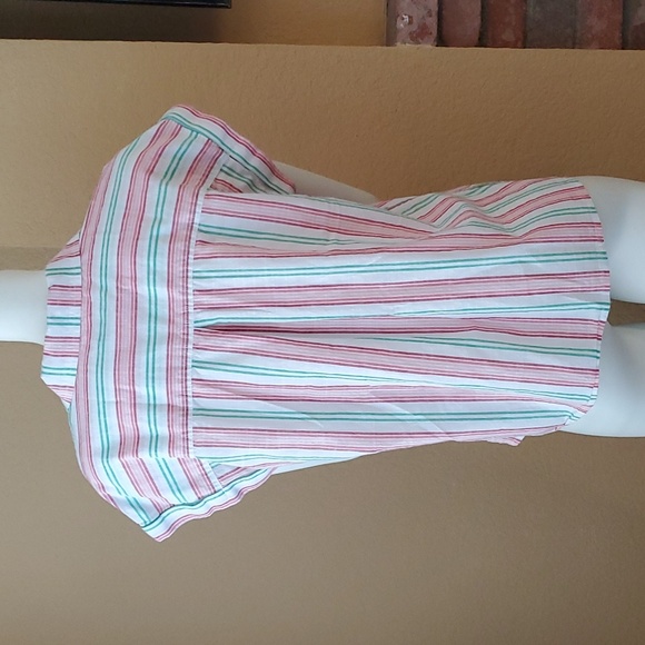 STYLE & CO Striped 100% Cotton Button Down Collared Top SIZE: PETITE LARGE - Picture 5 of 12